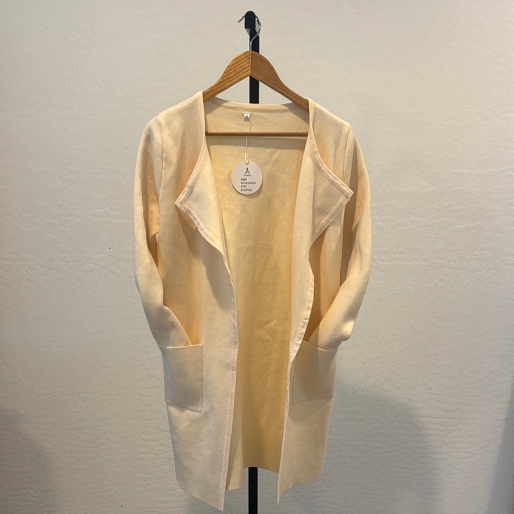 Elegant Cream Trench Coat